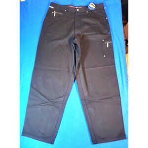 Vintage NEW Pelle Pelle Marc Buchanan Black Denim Jeans Pants Men's Size 38 X 34